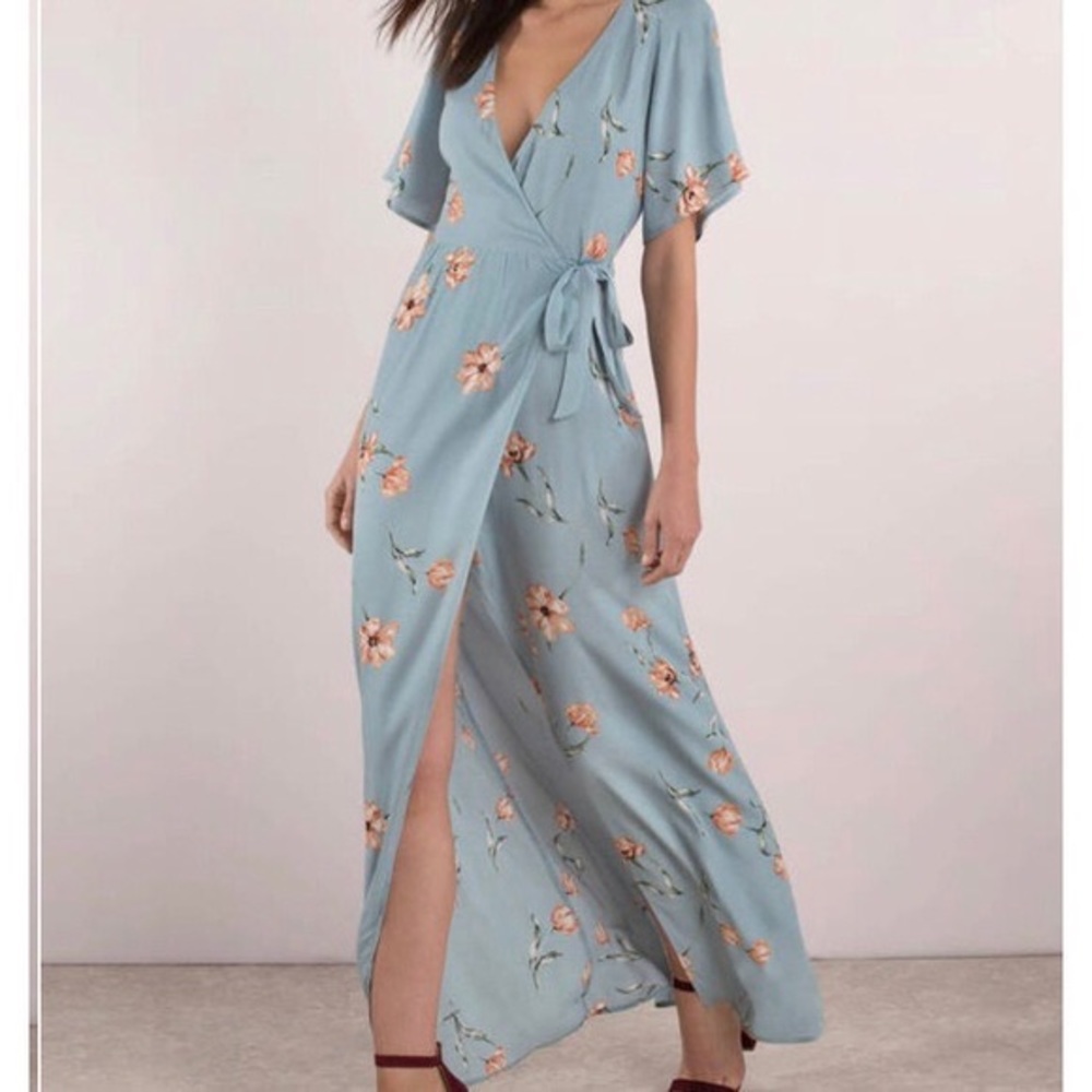 NWT Tobi wrap maxi dress